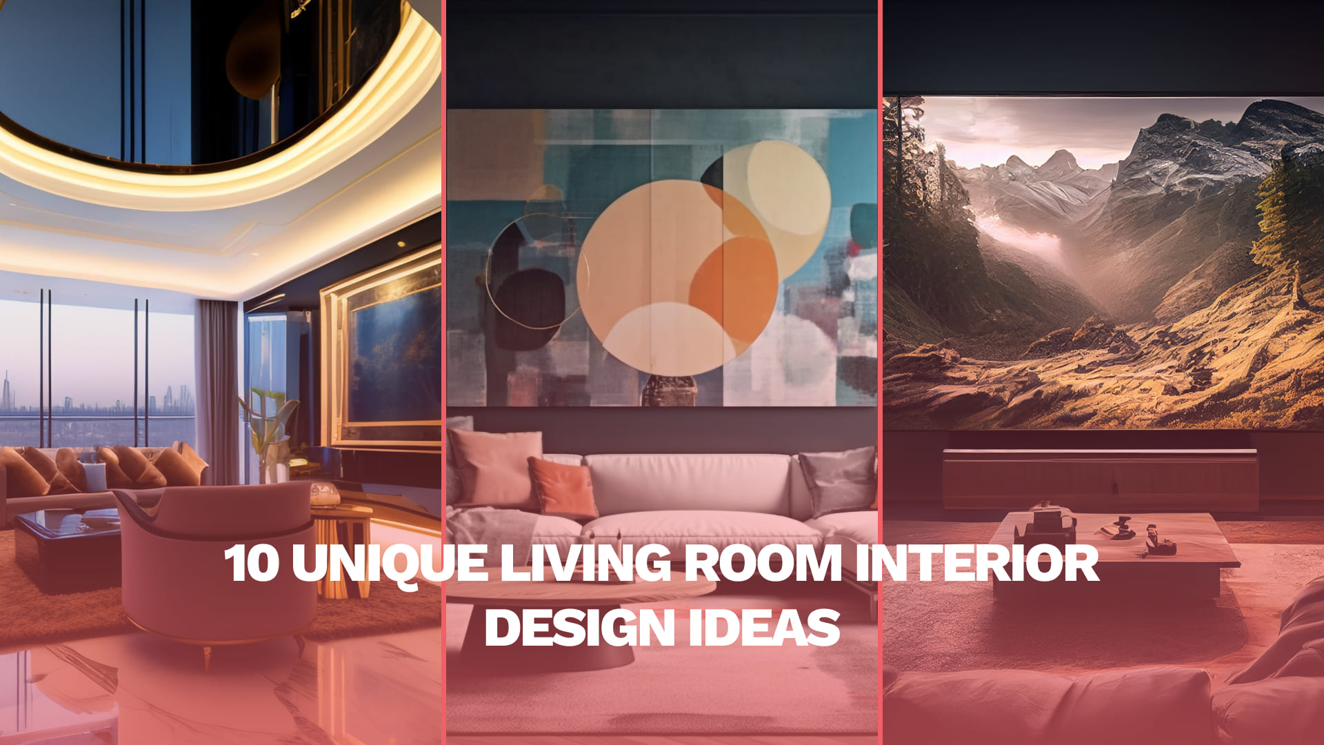 10 Unique Living Room Interior Design Ideas