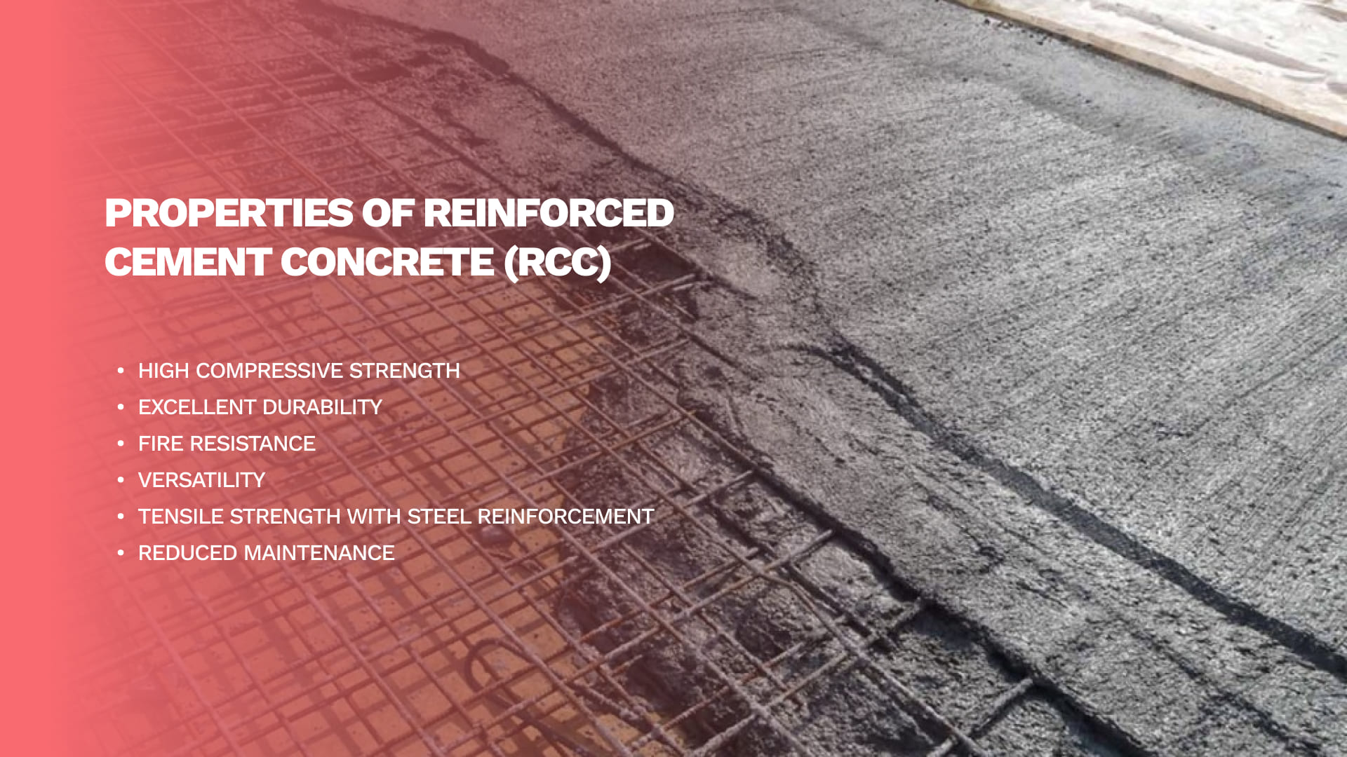 Properties Of Reinforced Cement Concrete (RCC)