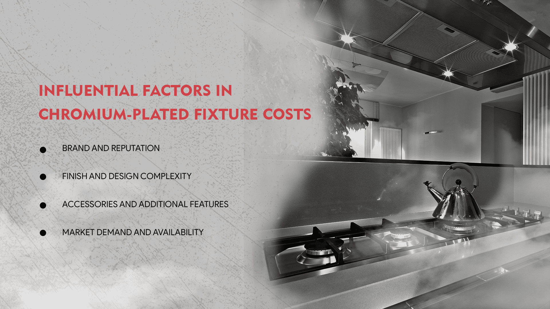 Factors Influencing the Cost of Chromium-Plated Fixtures