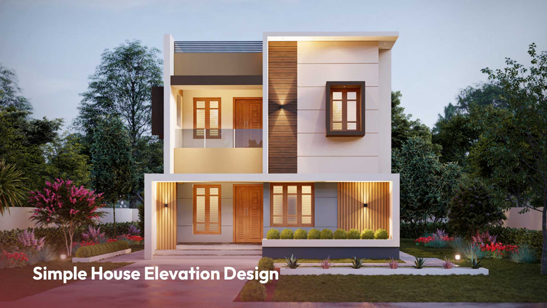 5. Front Elevation Design in Simple Style