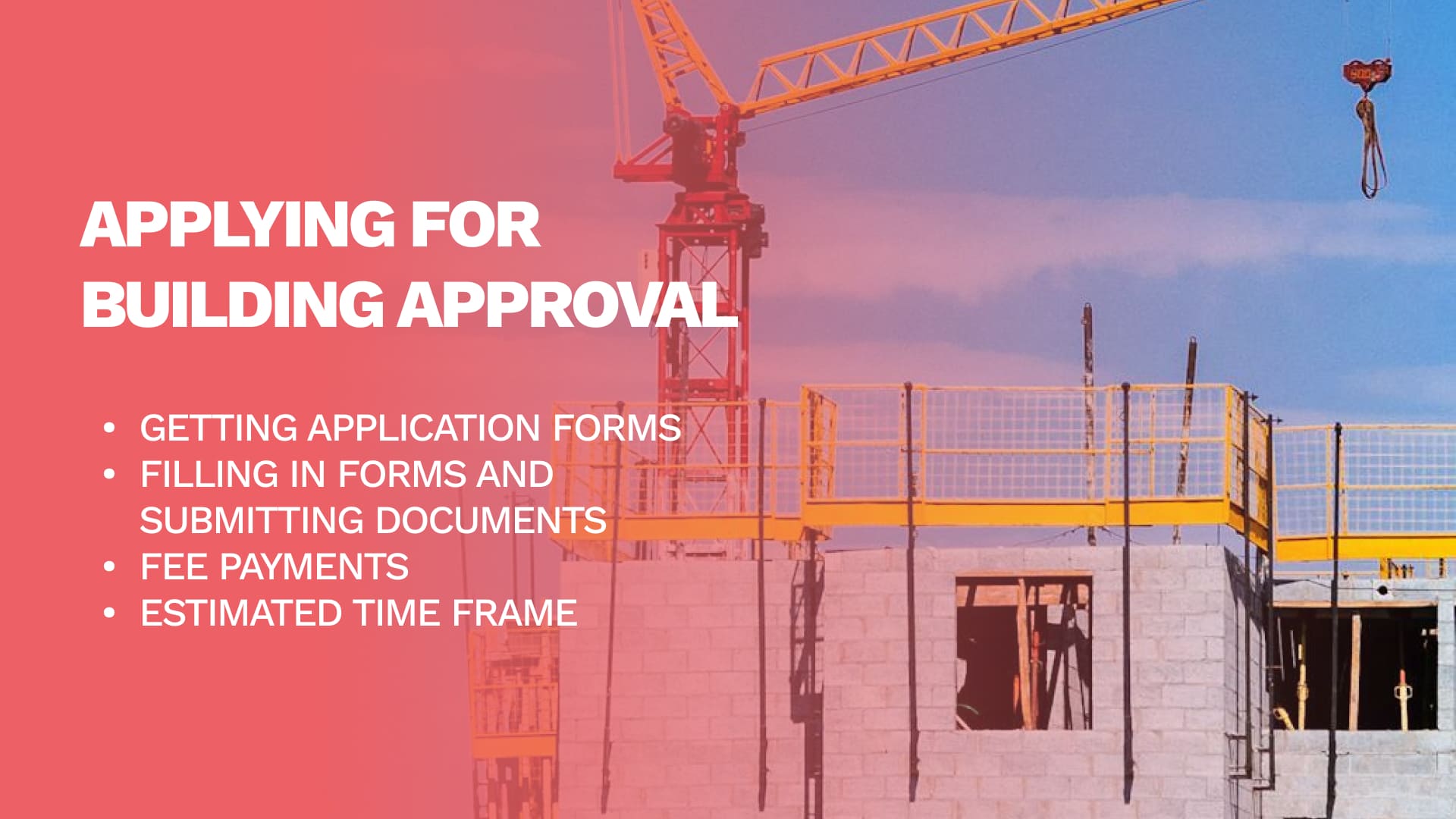 Applying for Building Approval