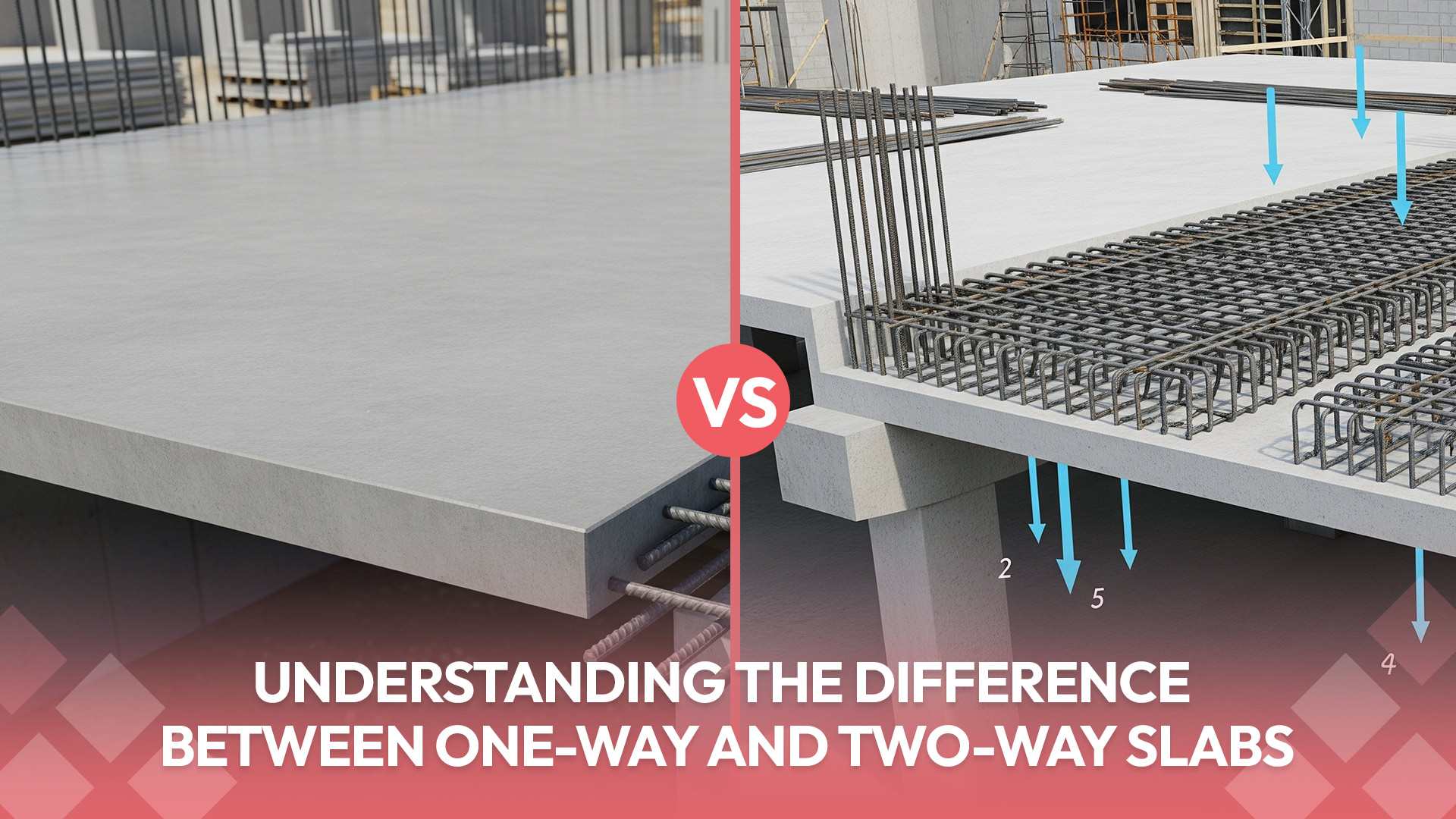 difference between one-way and two-way slabs
