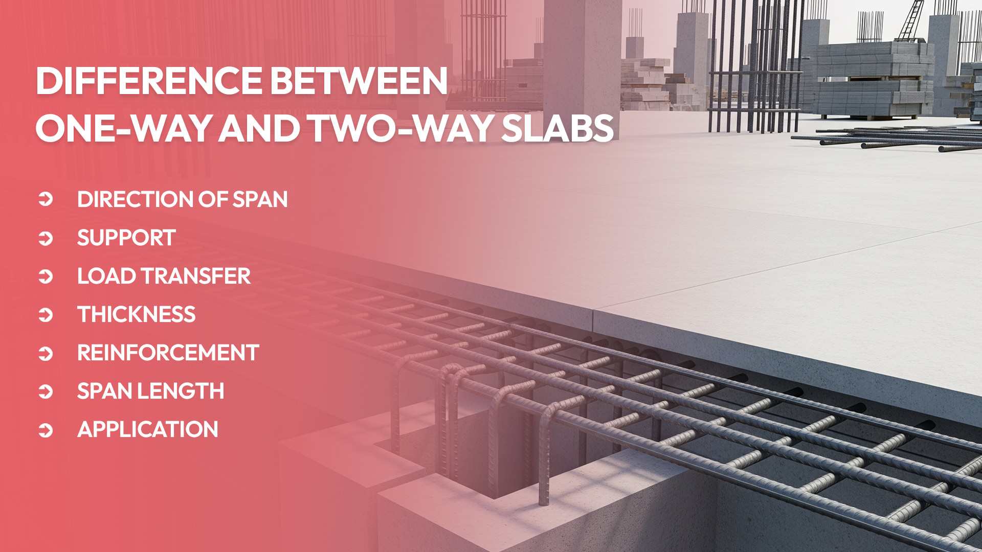 difference between one-way and two-way slabs
